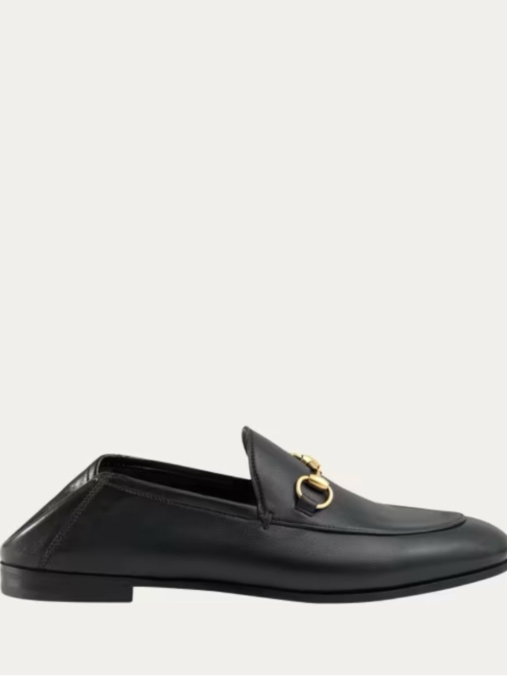 Gucci Brixton Leather Horsebit Convertible Loafers 37.5 - Picture 3 of 12